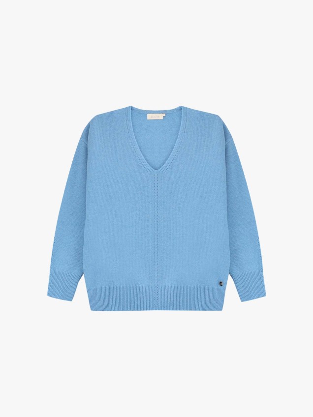 Camisola de Malha com Decote em V