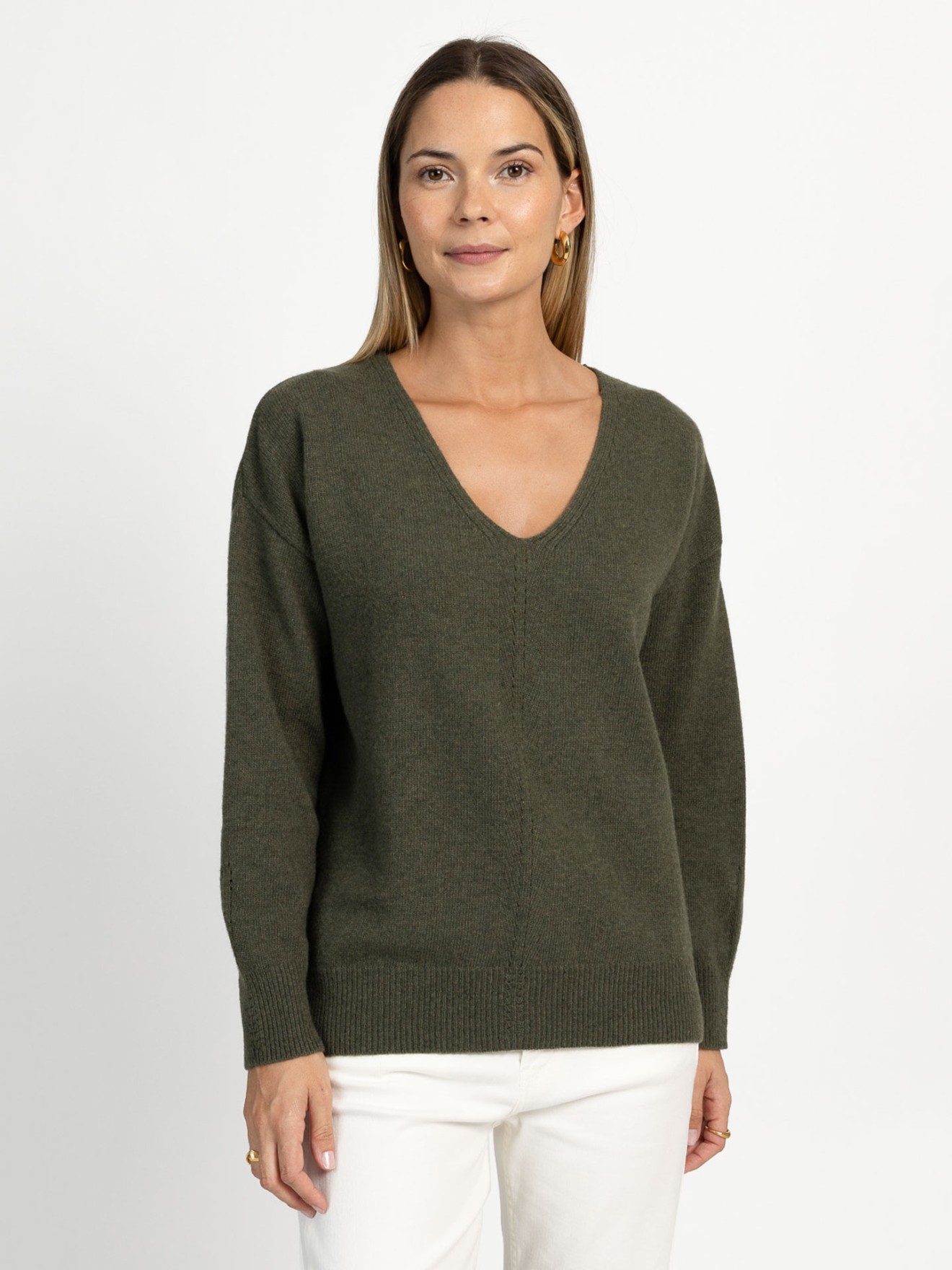 Camisola de Malha com Decote em V