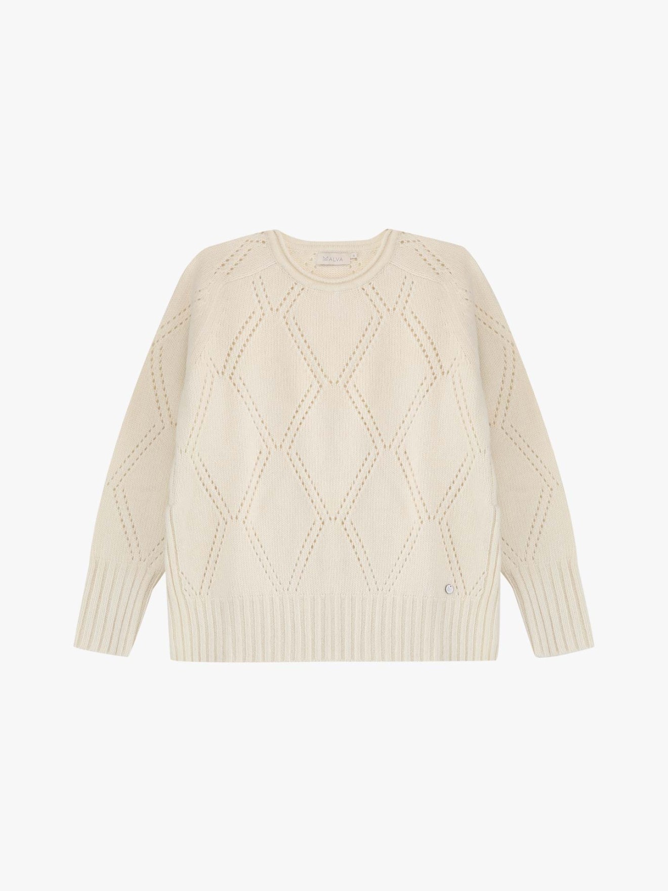 Camisola de Malha com Padrão Losango