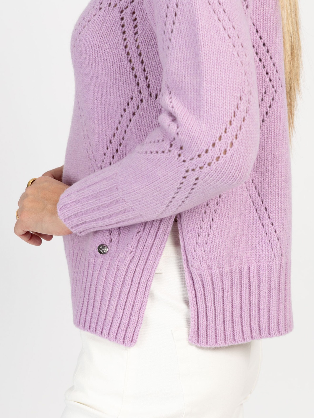 Camisola de Malha com Padro Losango