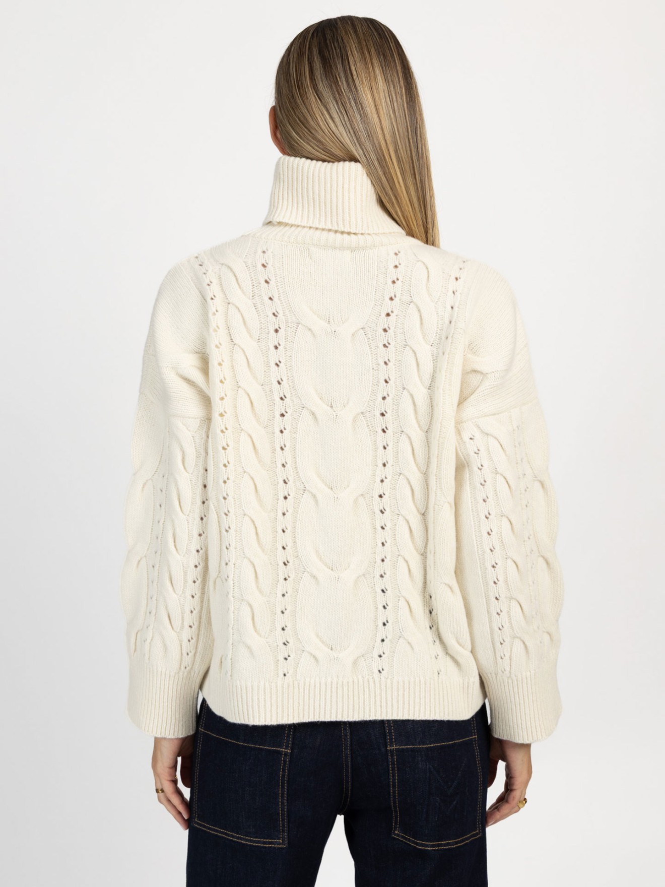 Camisola de Malha com Gola Alta