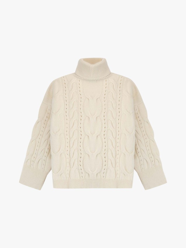 Camisola de Malha com Gola Alta