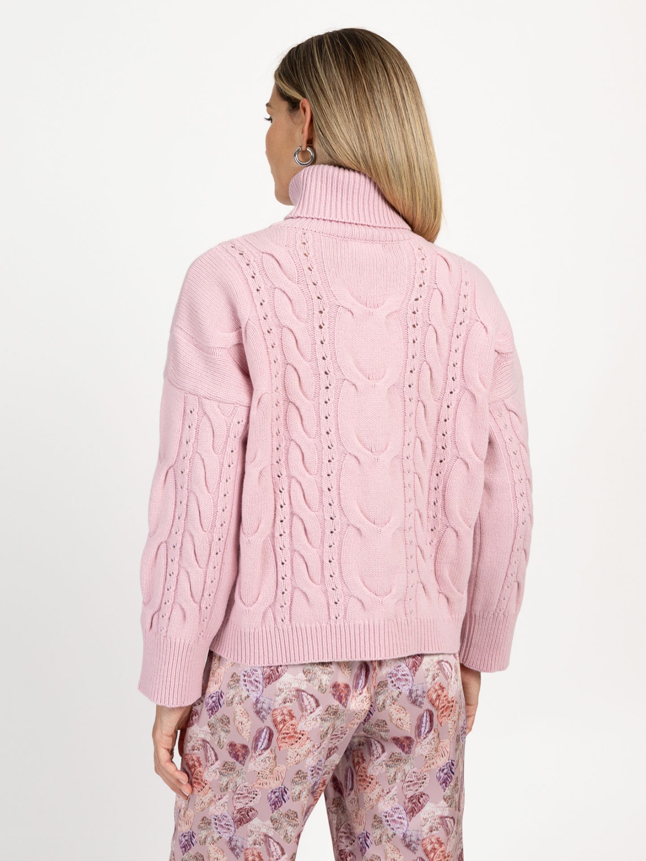 Camisola de Malha com Gola Alta