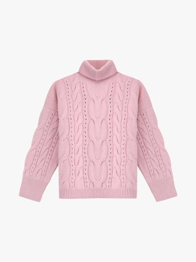 Camisola de Malha com Gola Alta