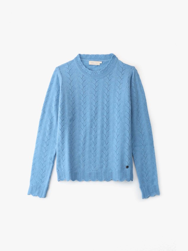 Camisola de Lã com Padrão