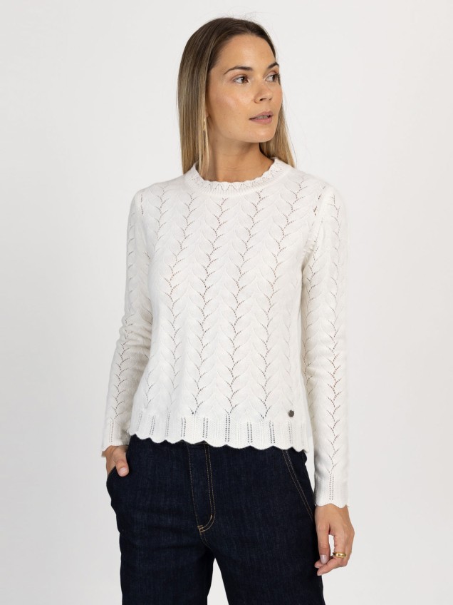 Camisola de Lã com Padrão
