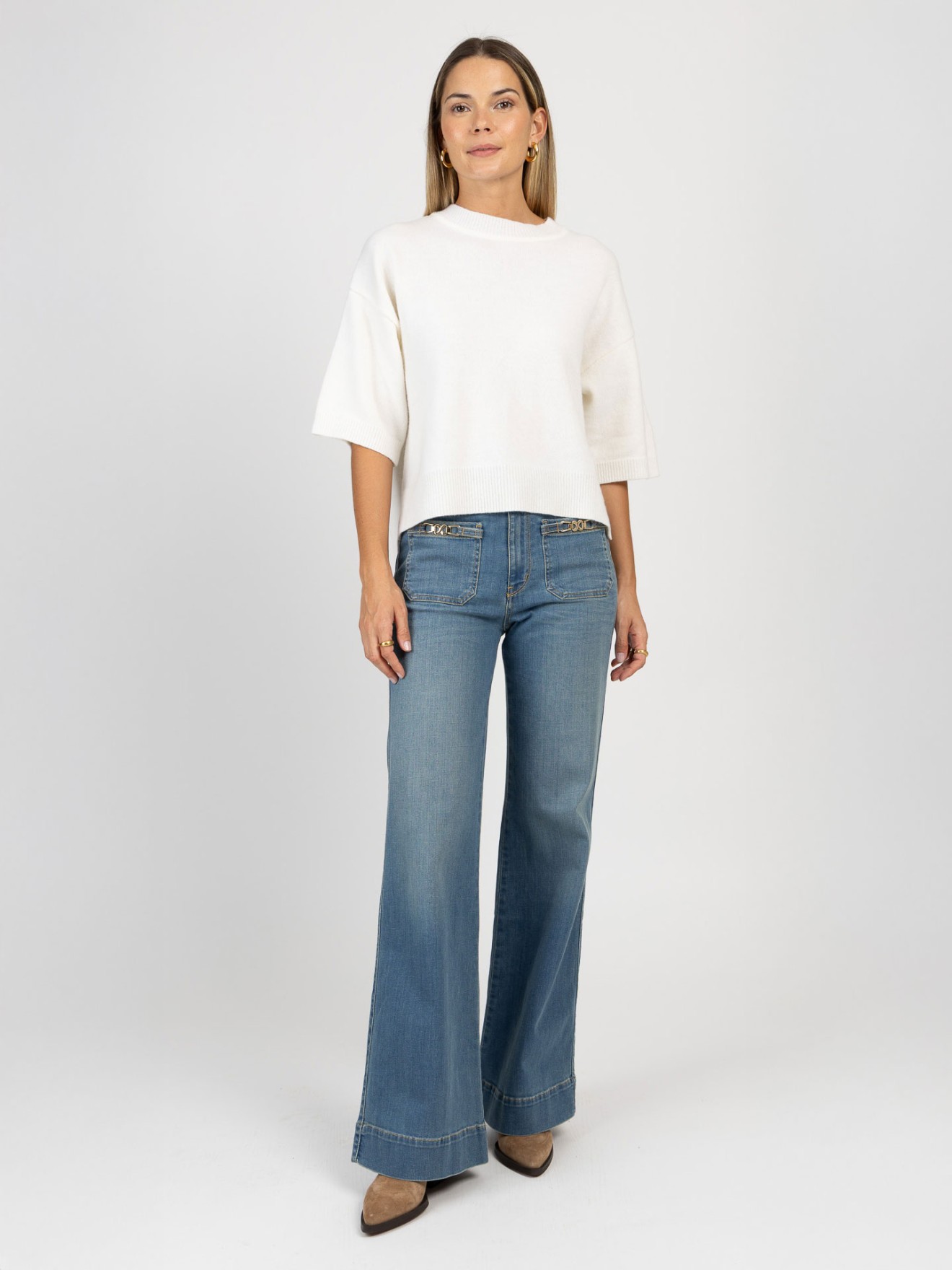 Camisola de Malha Cropped