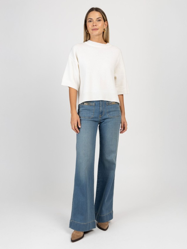 Camisola de Malha Cropped