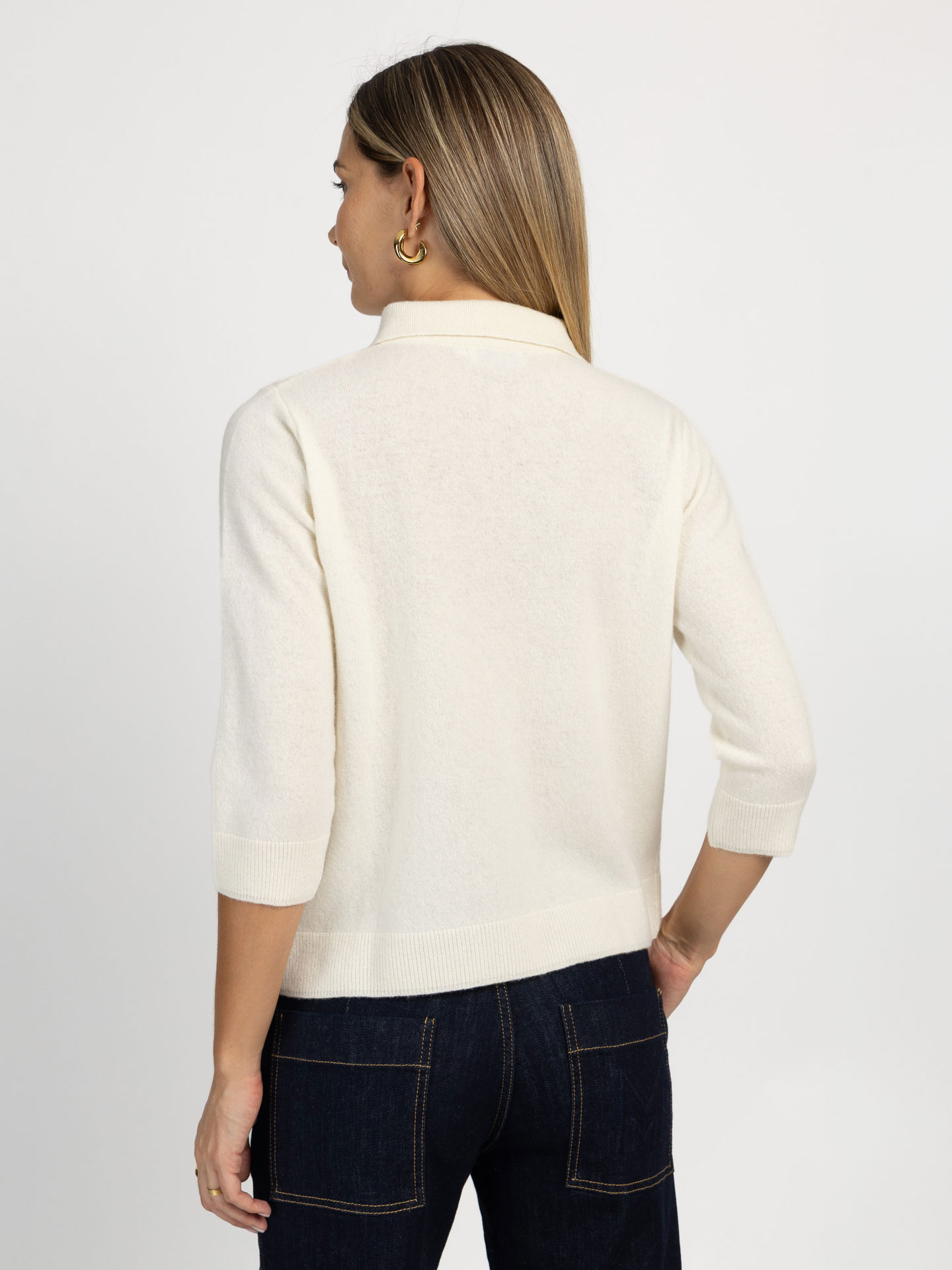 Camisola de Malha com Gola Polo