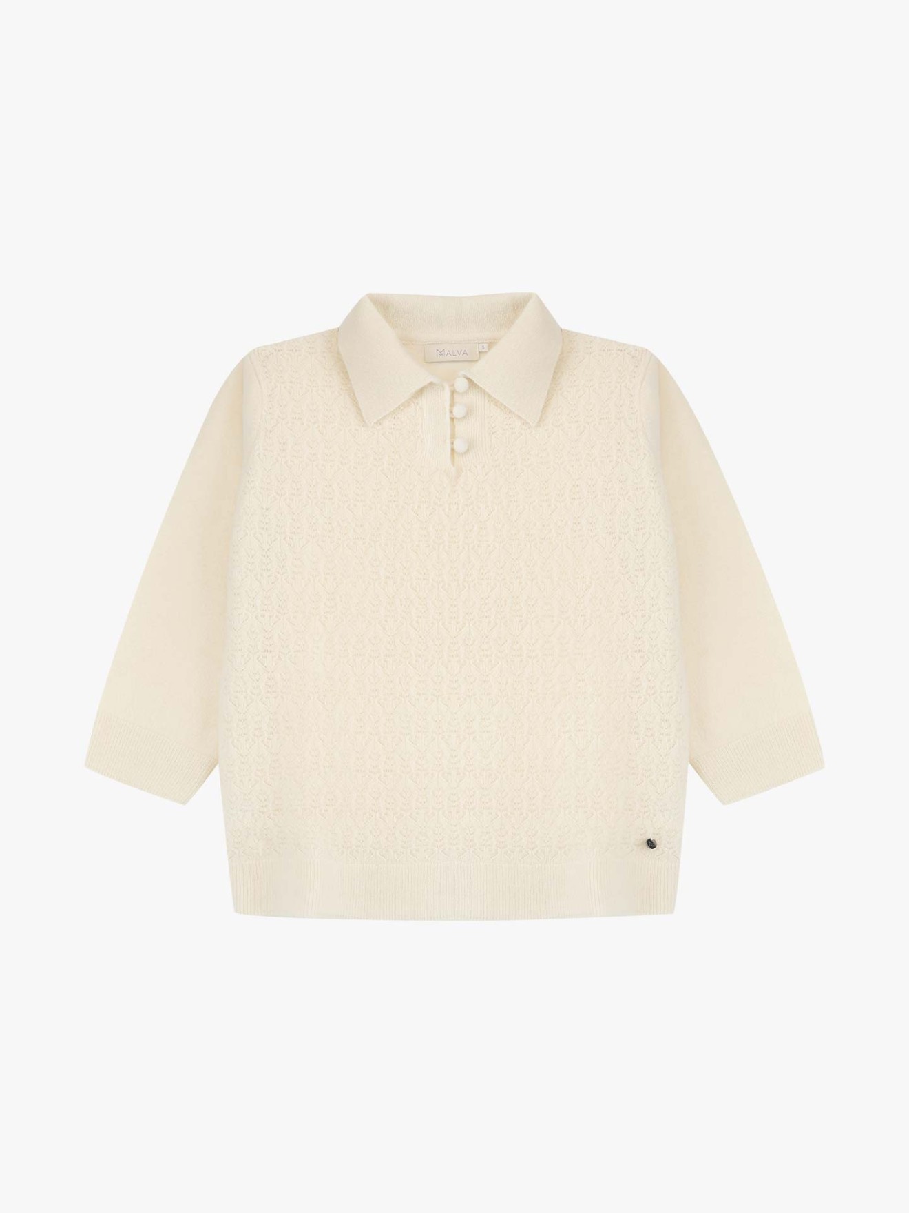 Camisola de Malha com Gola Polo