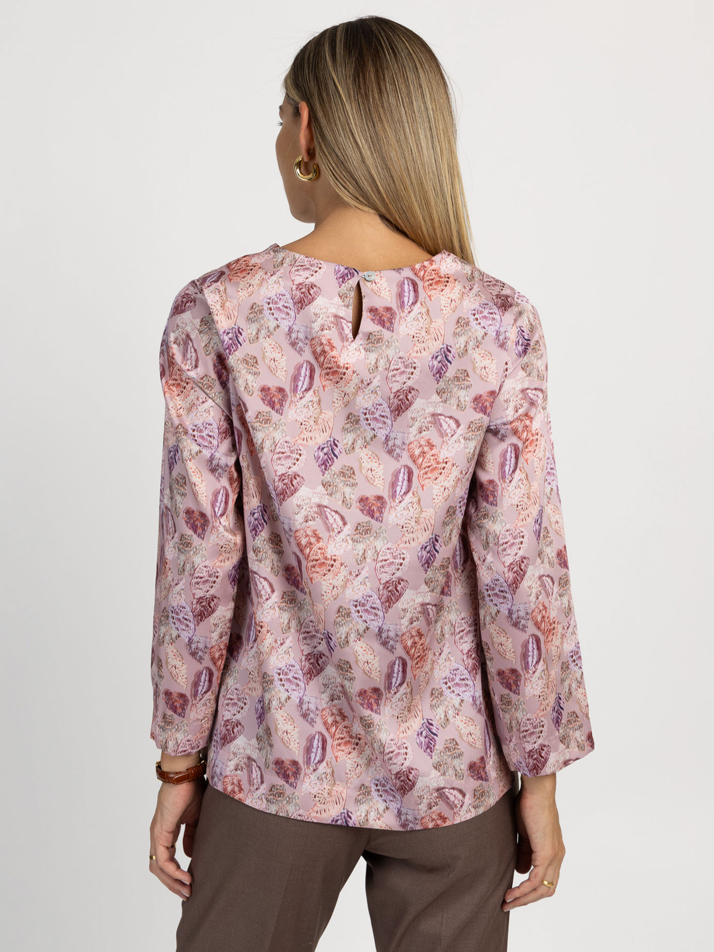 Blusa com Padrão Floral