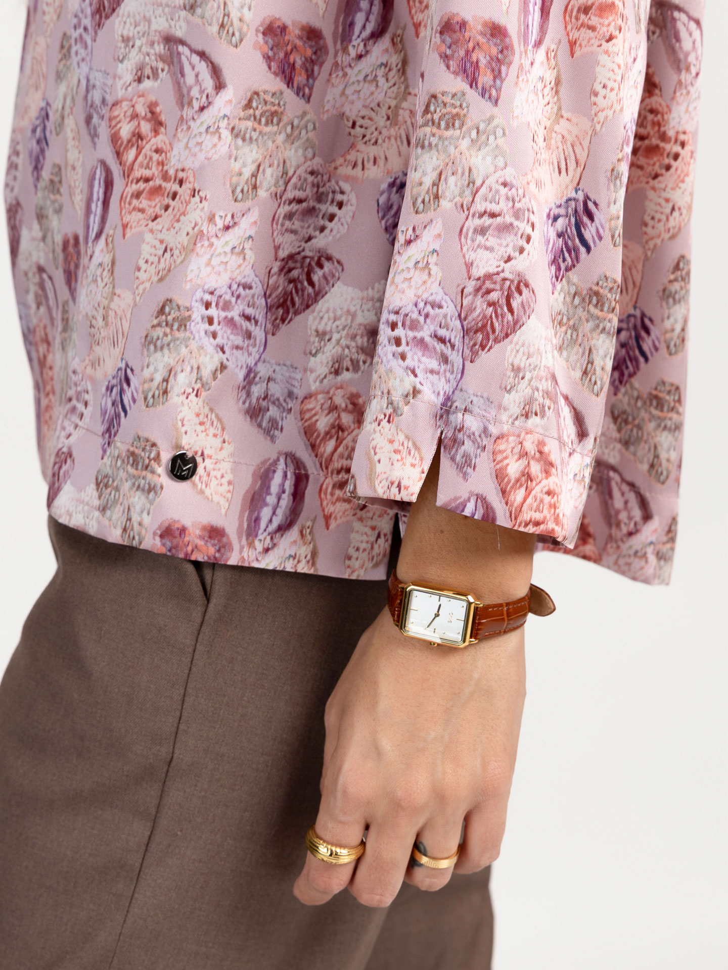 Blusa com Padrão Floral