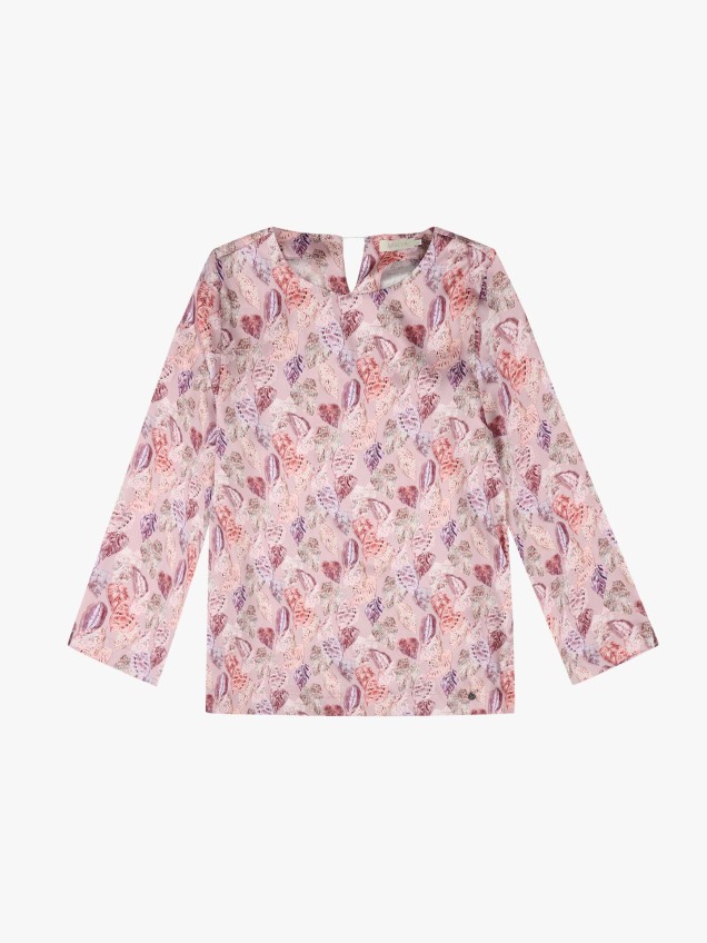 Blusa com Padrão Floral