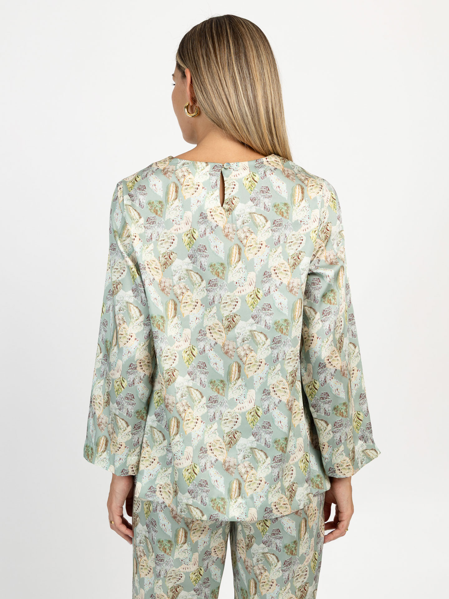 Blusa com Padrão Floral