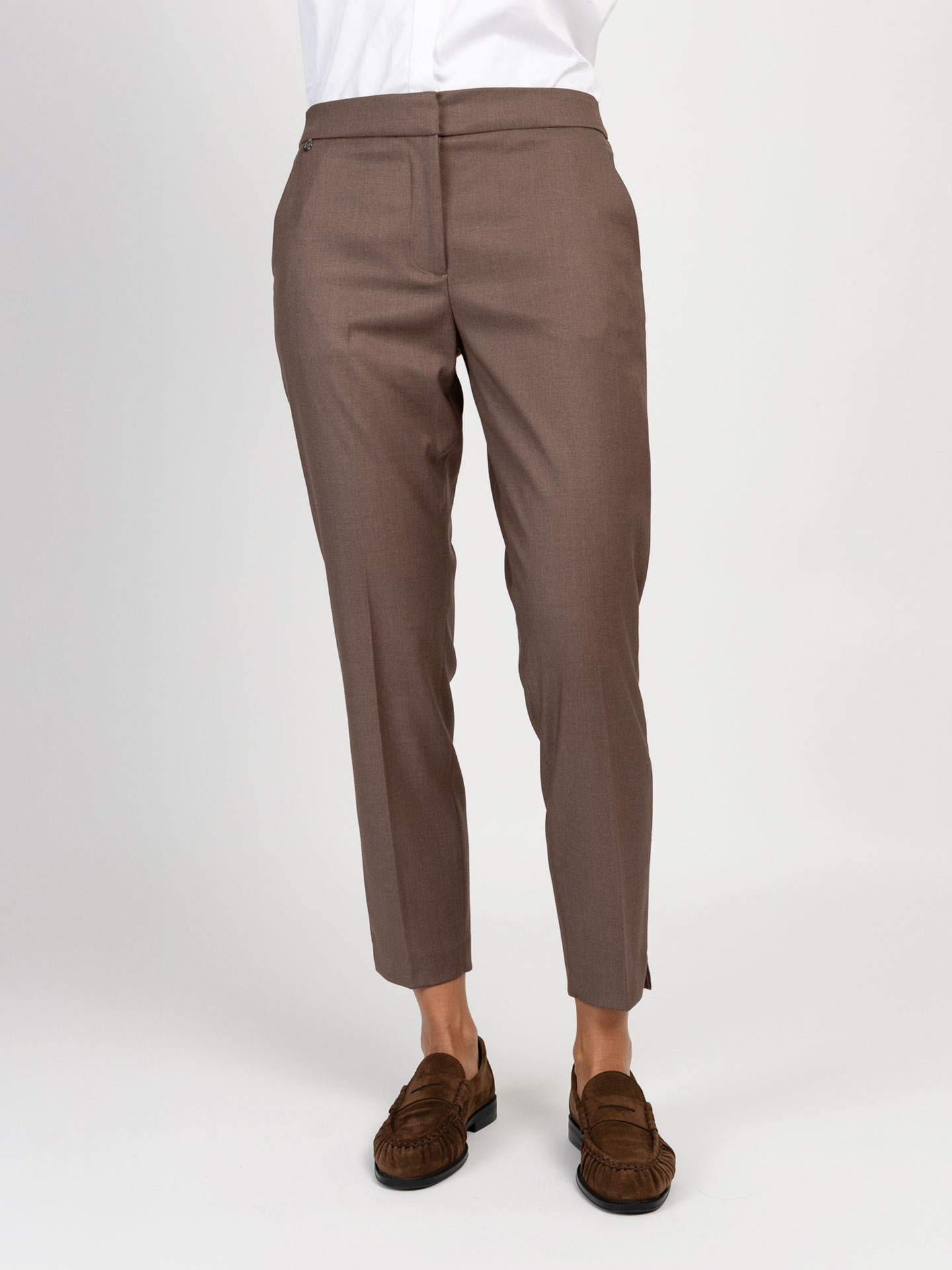 Calças de Alfaiataria com Bolsos Frontais