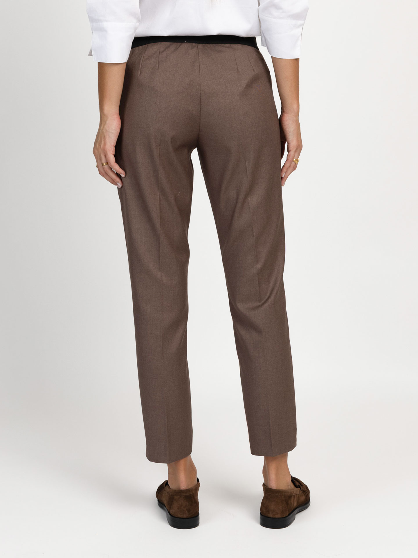 Calças de Alfaiataria com Bolsos Frontais