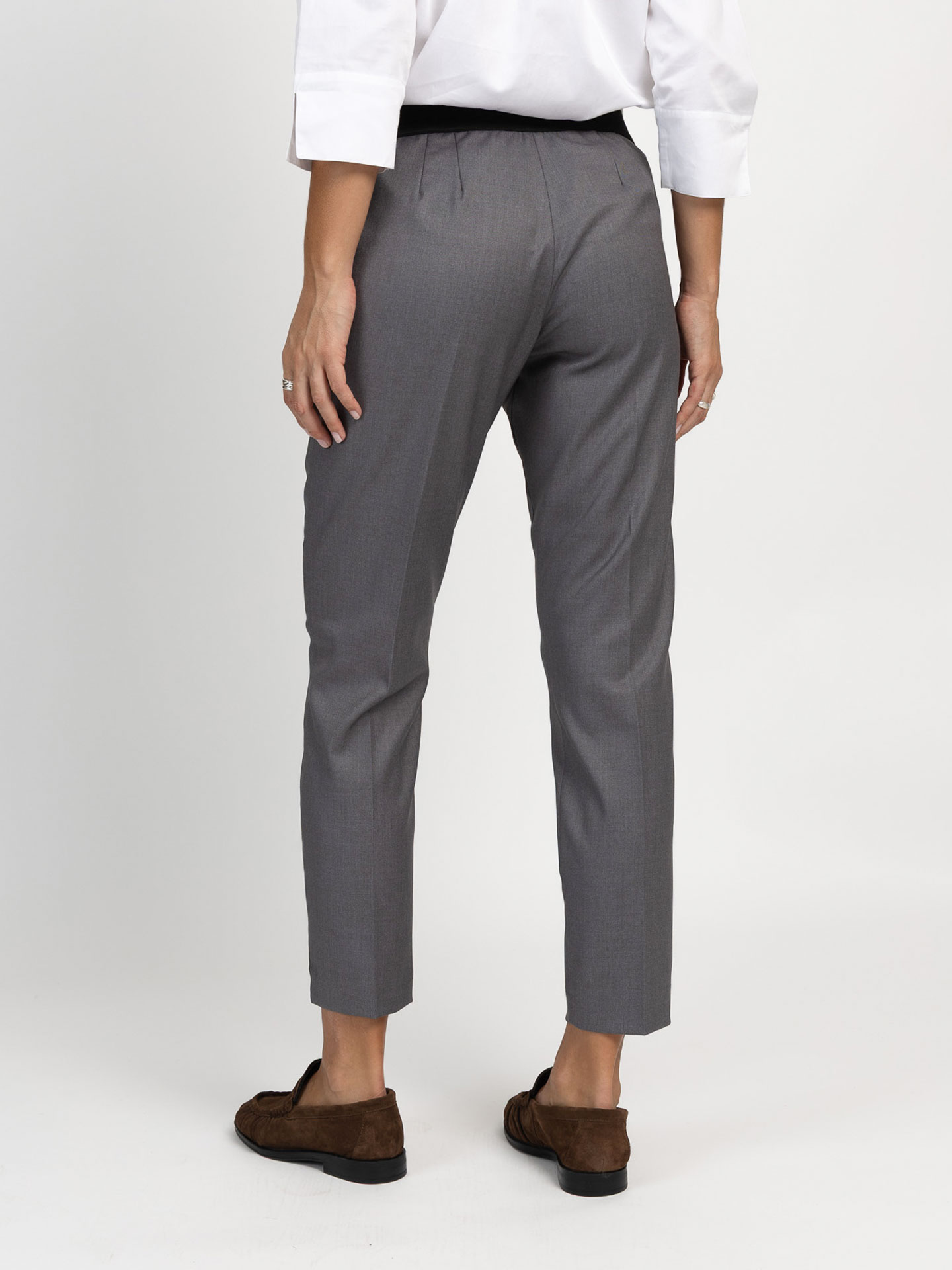 Calças de Alfaiataria com Bolsos Frontais