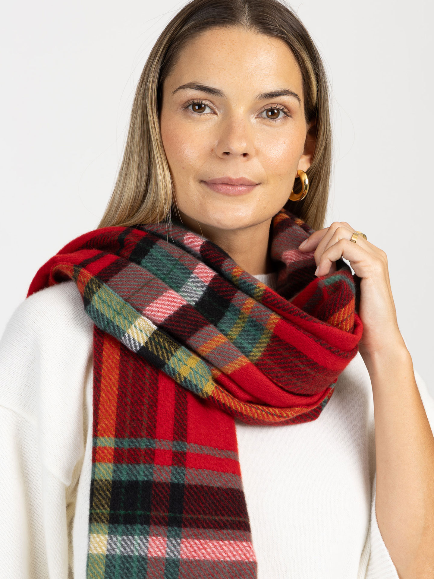 Cachecol Padrão Xadrez