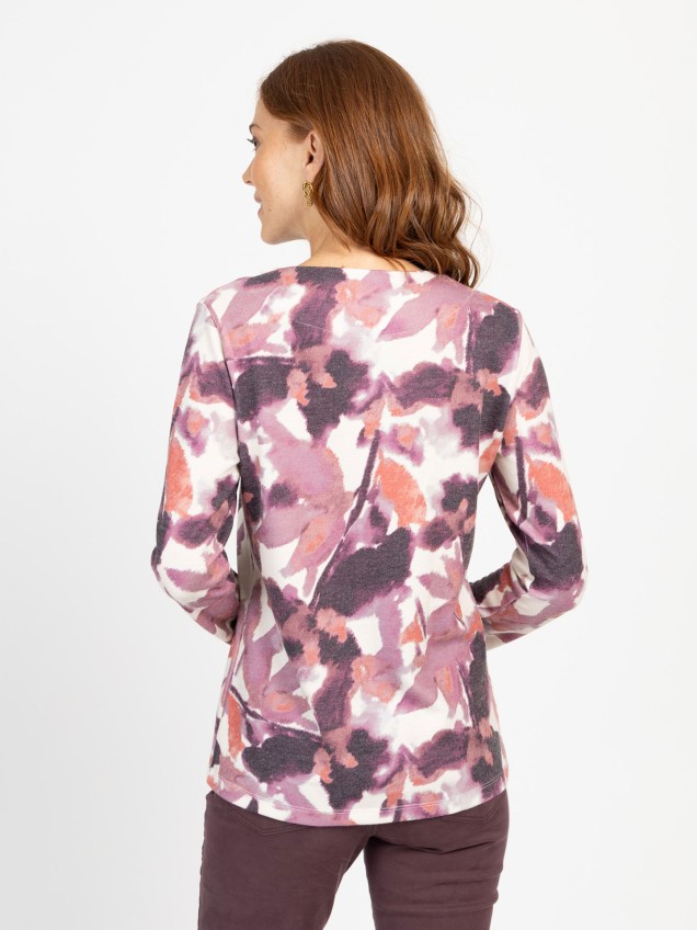 Blusa com Padrão Abstrato
