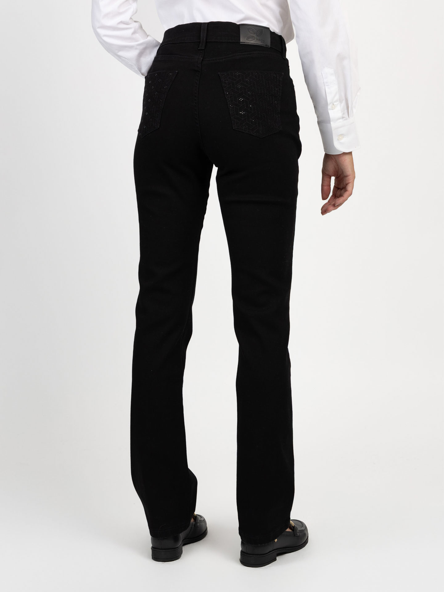 Calças de Sarja Straight Fit