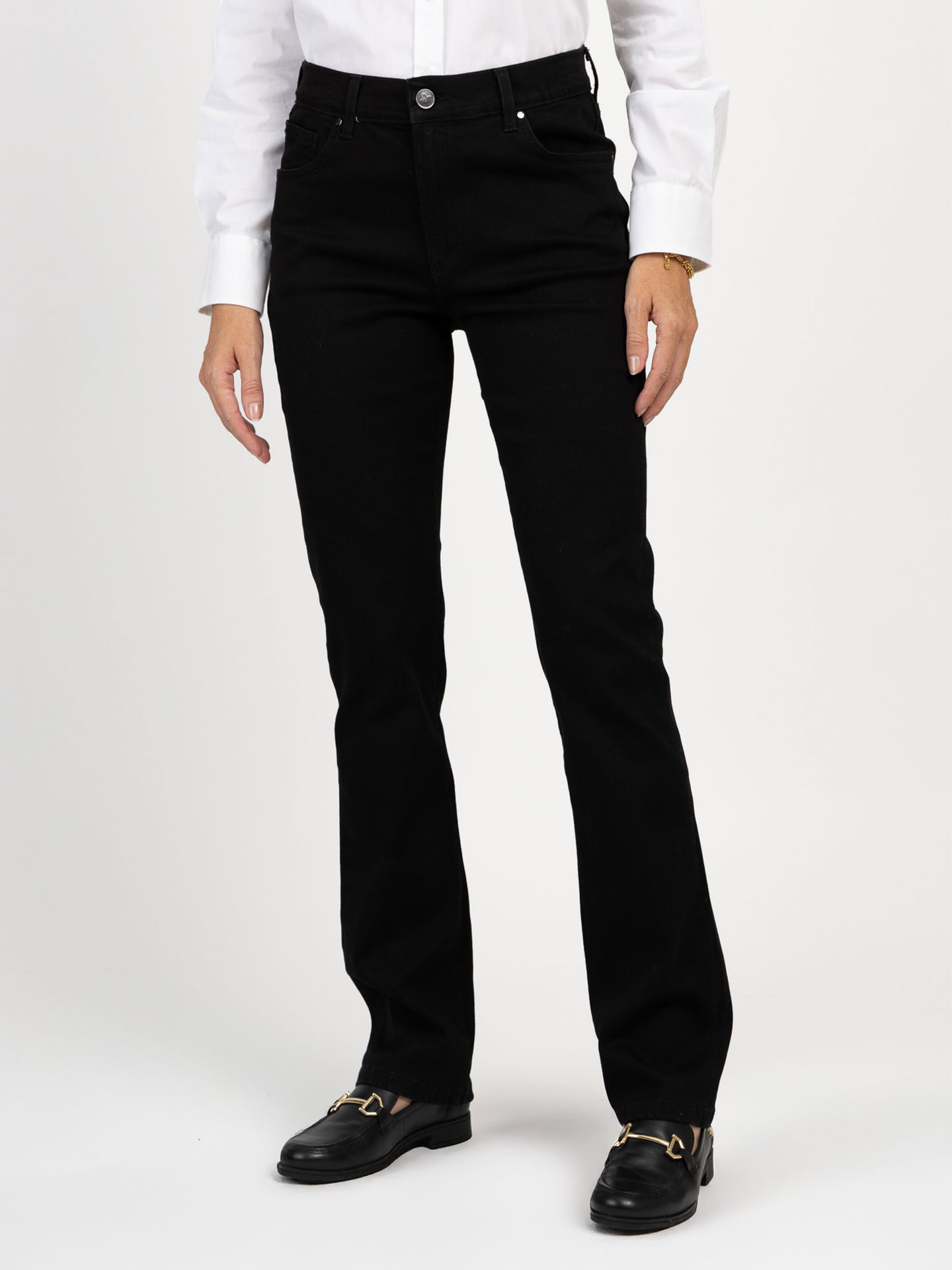 Calças de Sarja Straight Fit