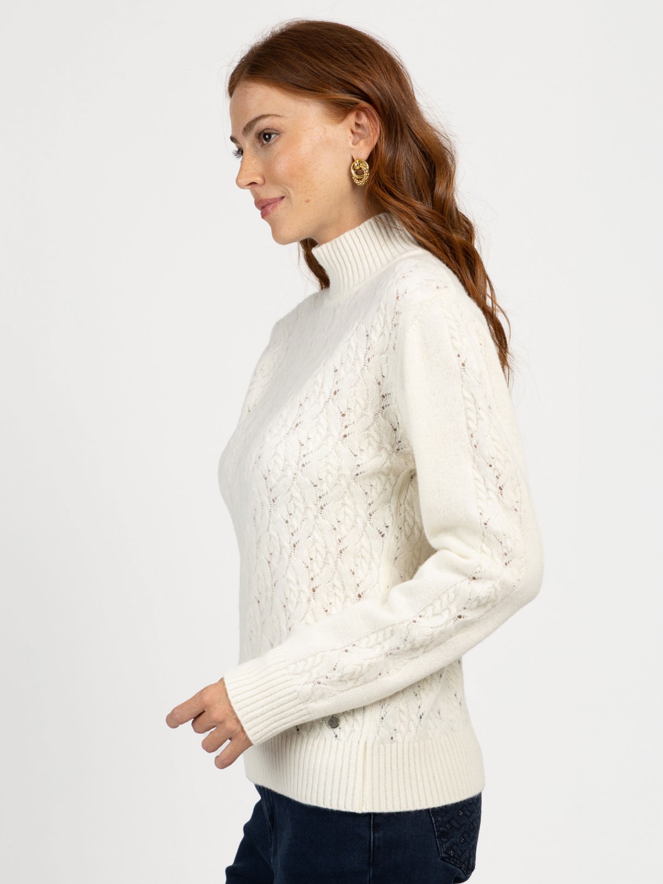 Camisola de Malha com Padr�o Vazado