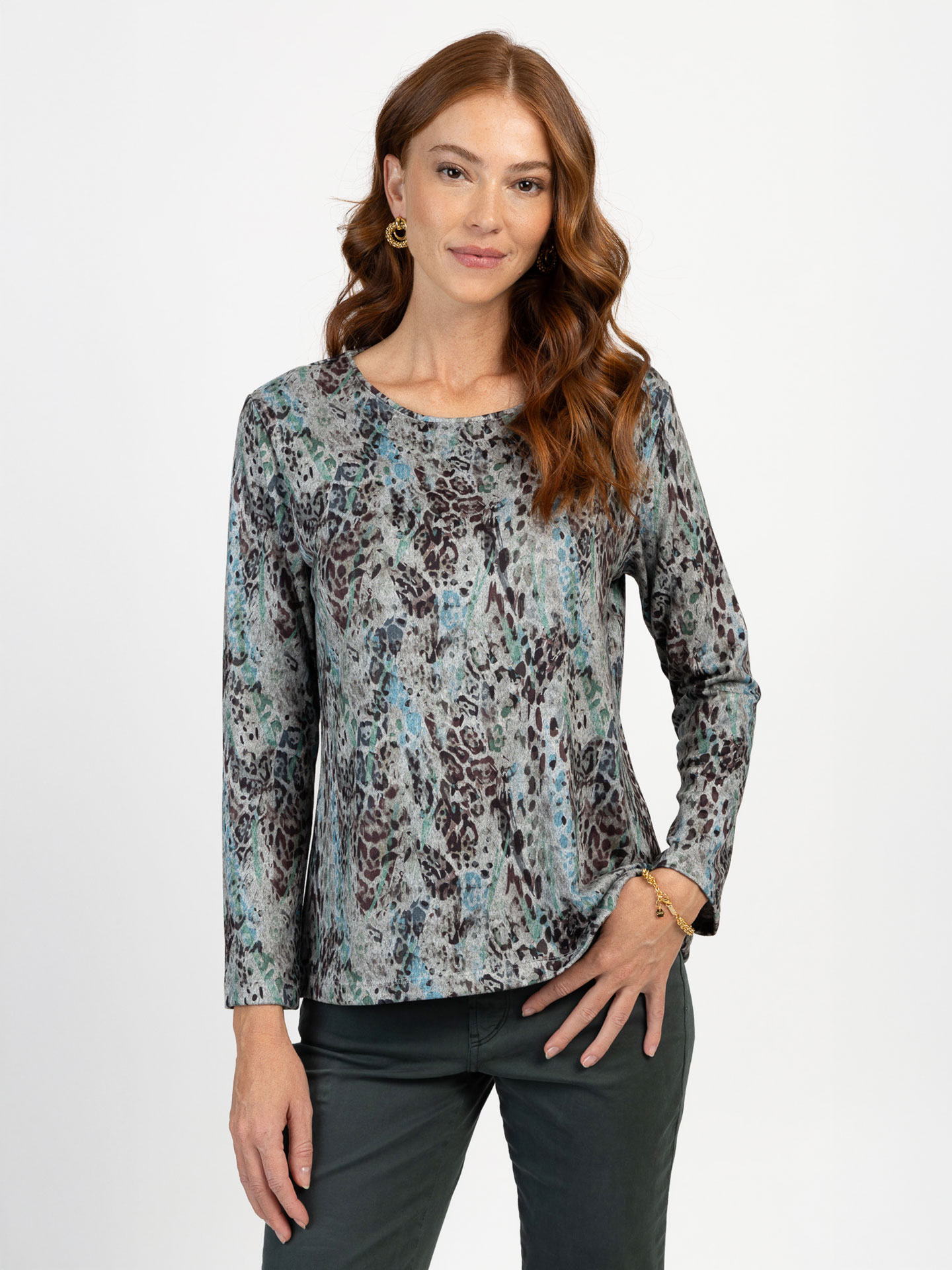 Camisola com Padrão Animal Print