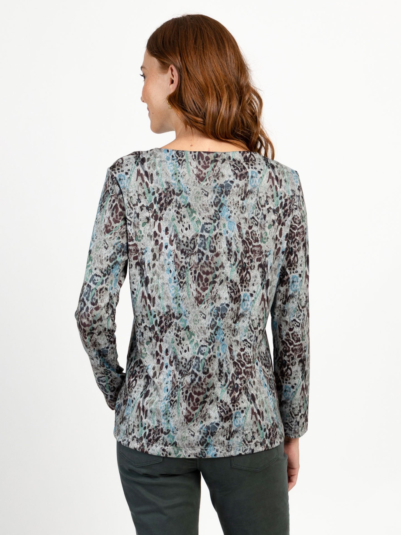 Camisola com Padr�o Animal Print