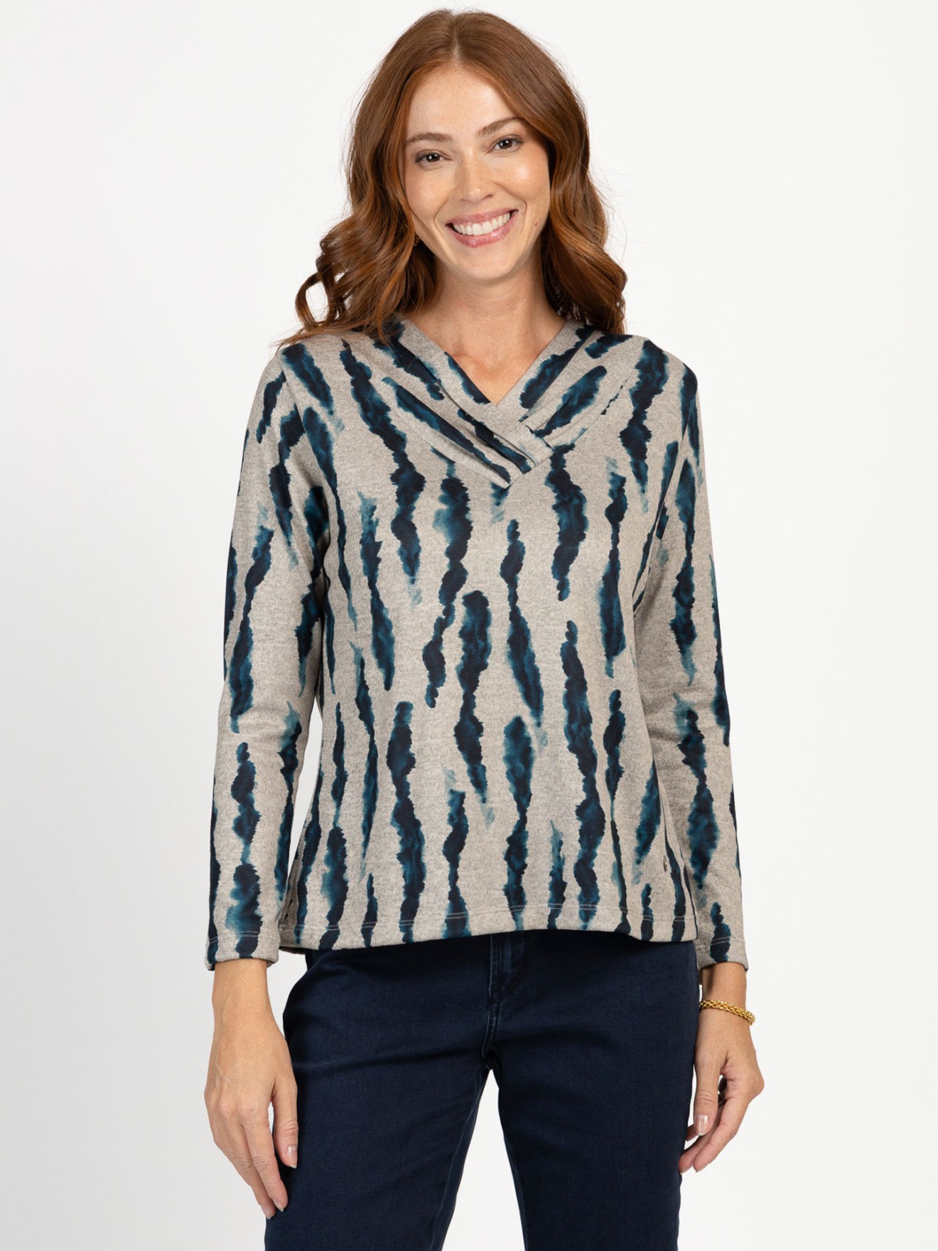 Blusa com Padrão Abstrato