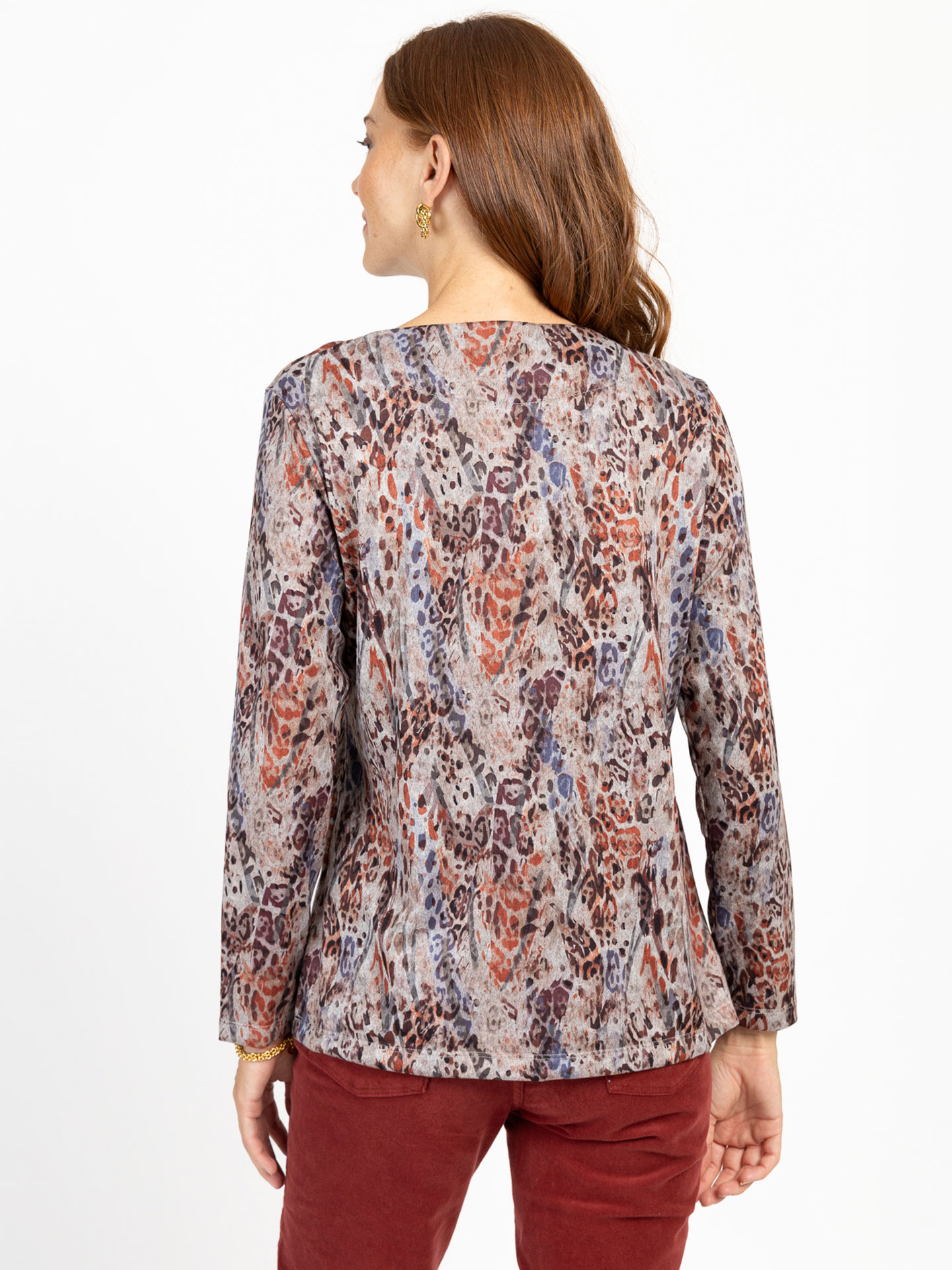 Camisola com Padrão Animal Print