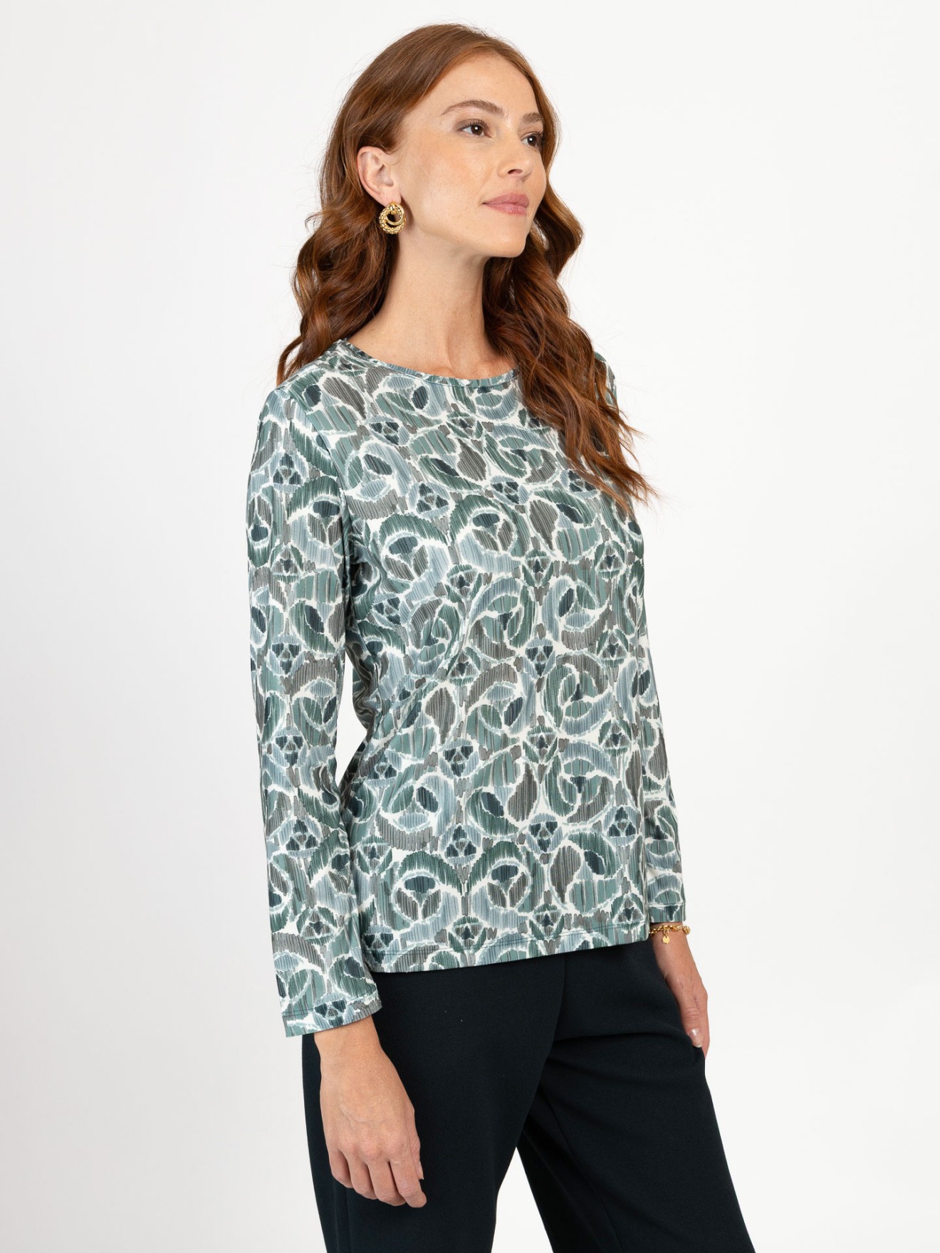 Camisola com Padr�o Abstrato