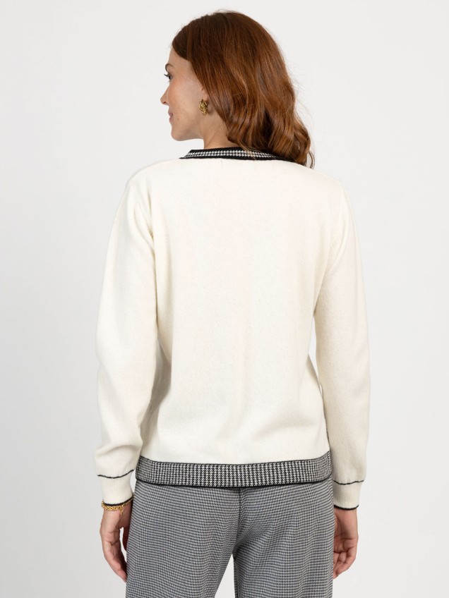 Camisola de Malha com Detalhe de Fita