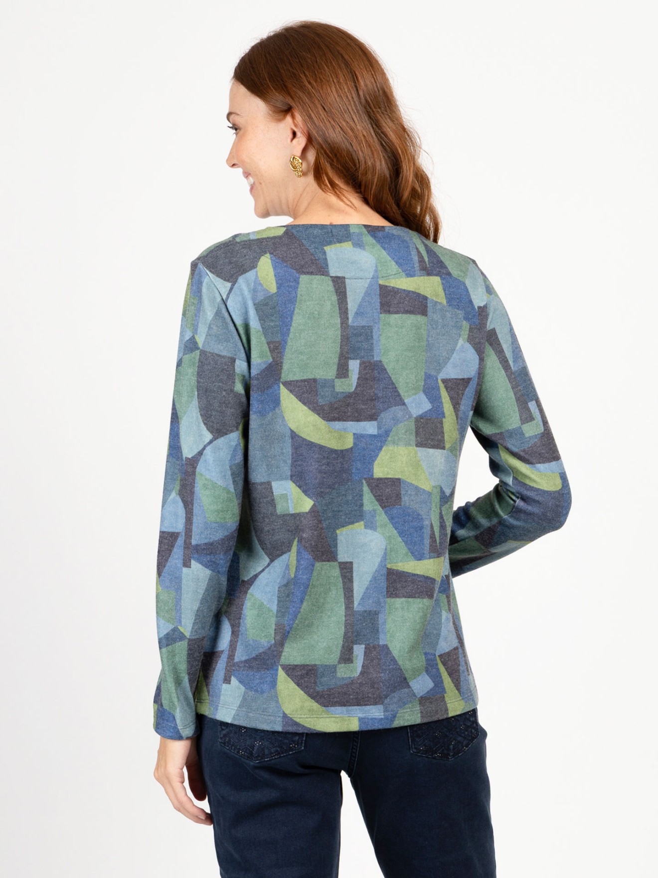 Blusa com Padr�o Geom�trico