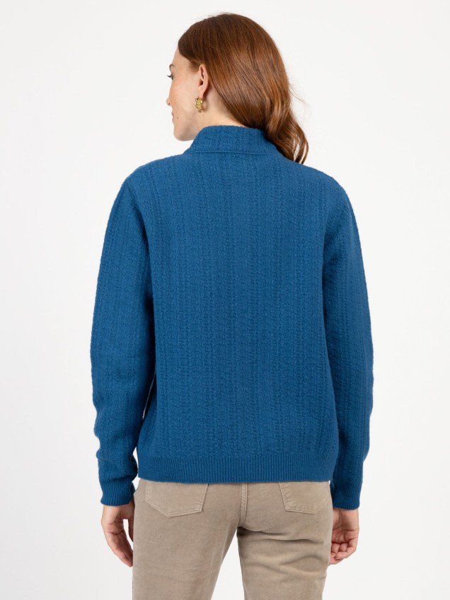 Casaco de Malha com Gola Alta