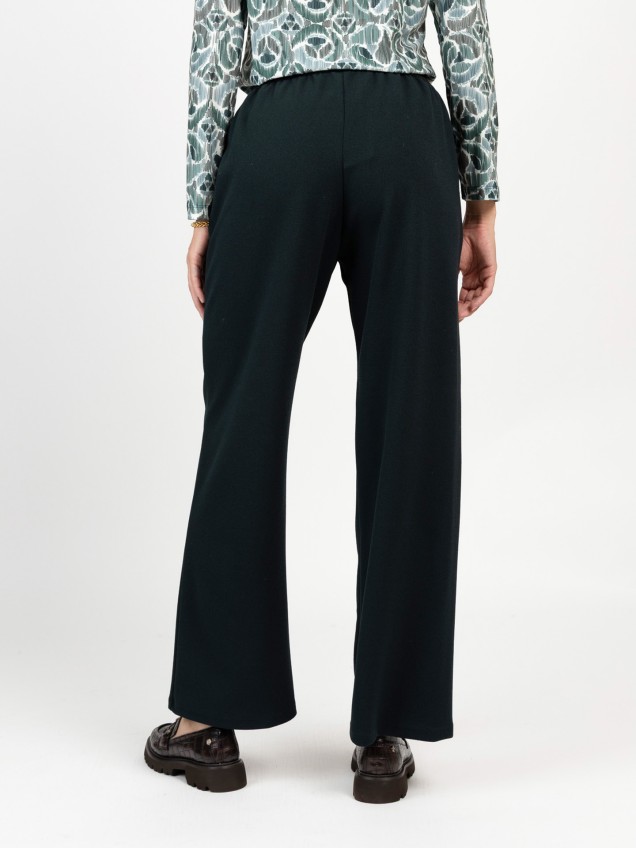 Calças de Malha com Cintura Elástica