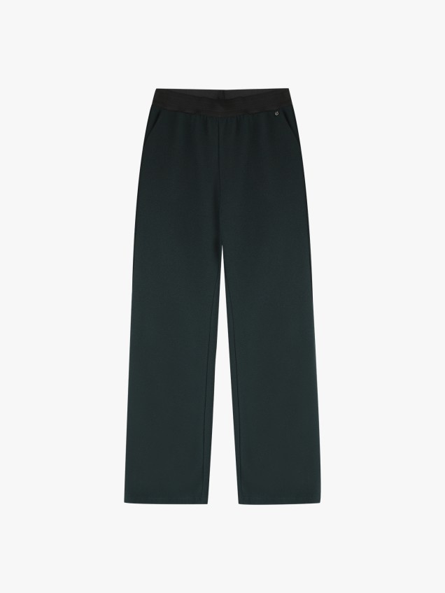 Calças de Malha com Cintura Elástica