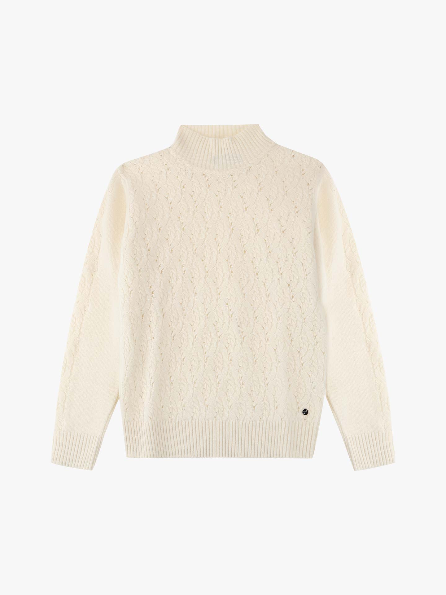Camisola de Malha com Padrão Vazado