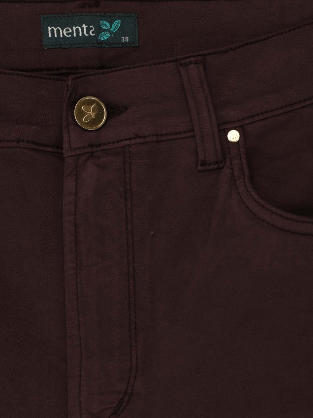 Calças de Sarja Straight Fit