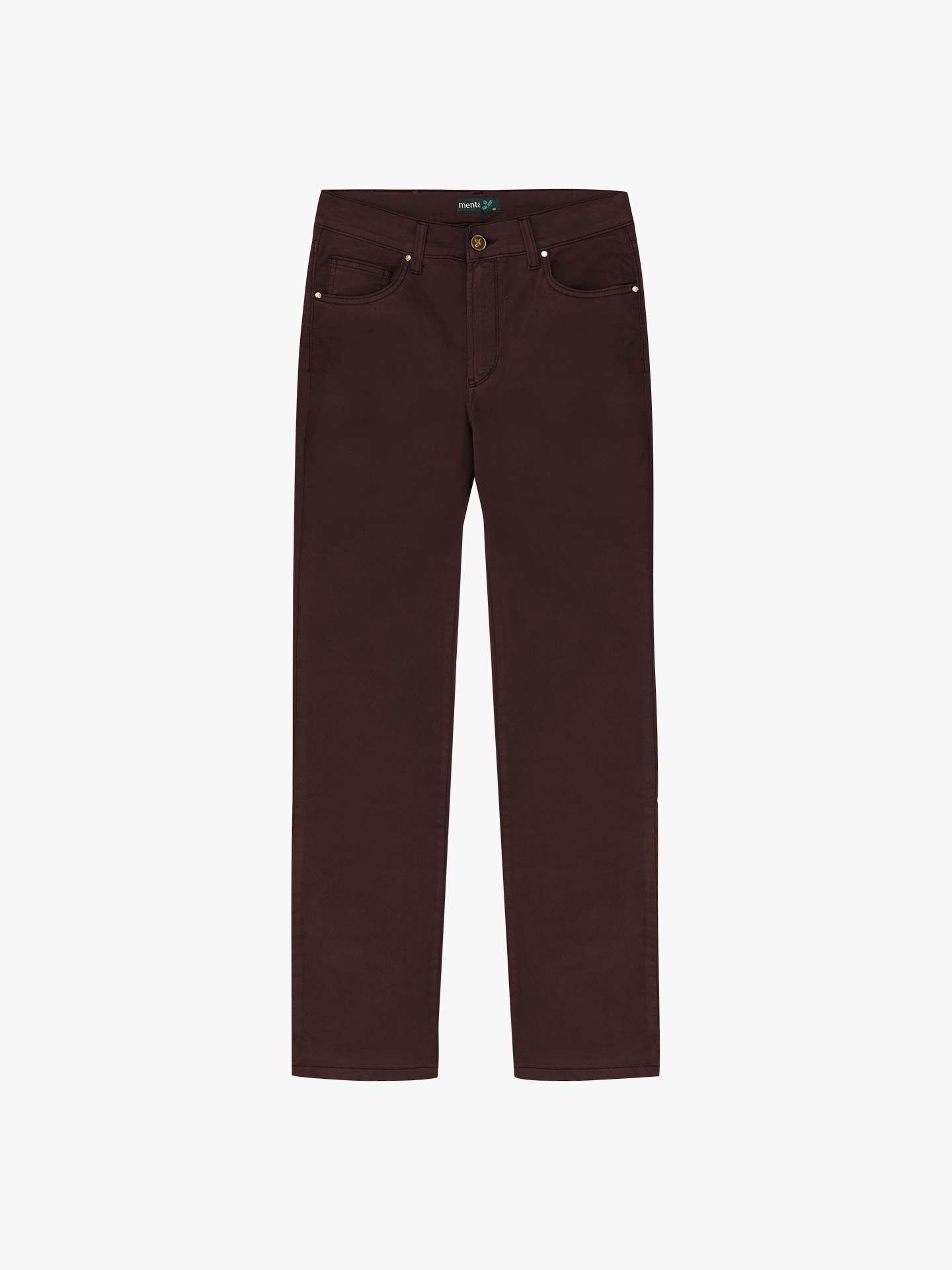 Calças de Sarja Straight Fit