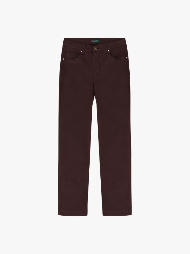 Calças de Sarja Straight Fit