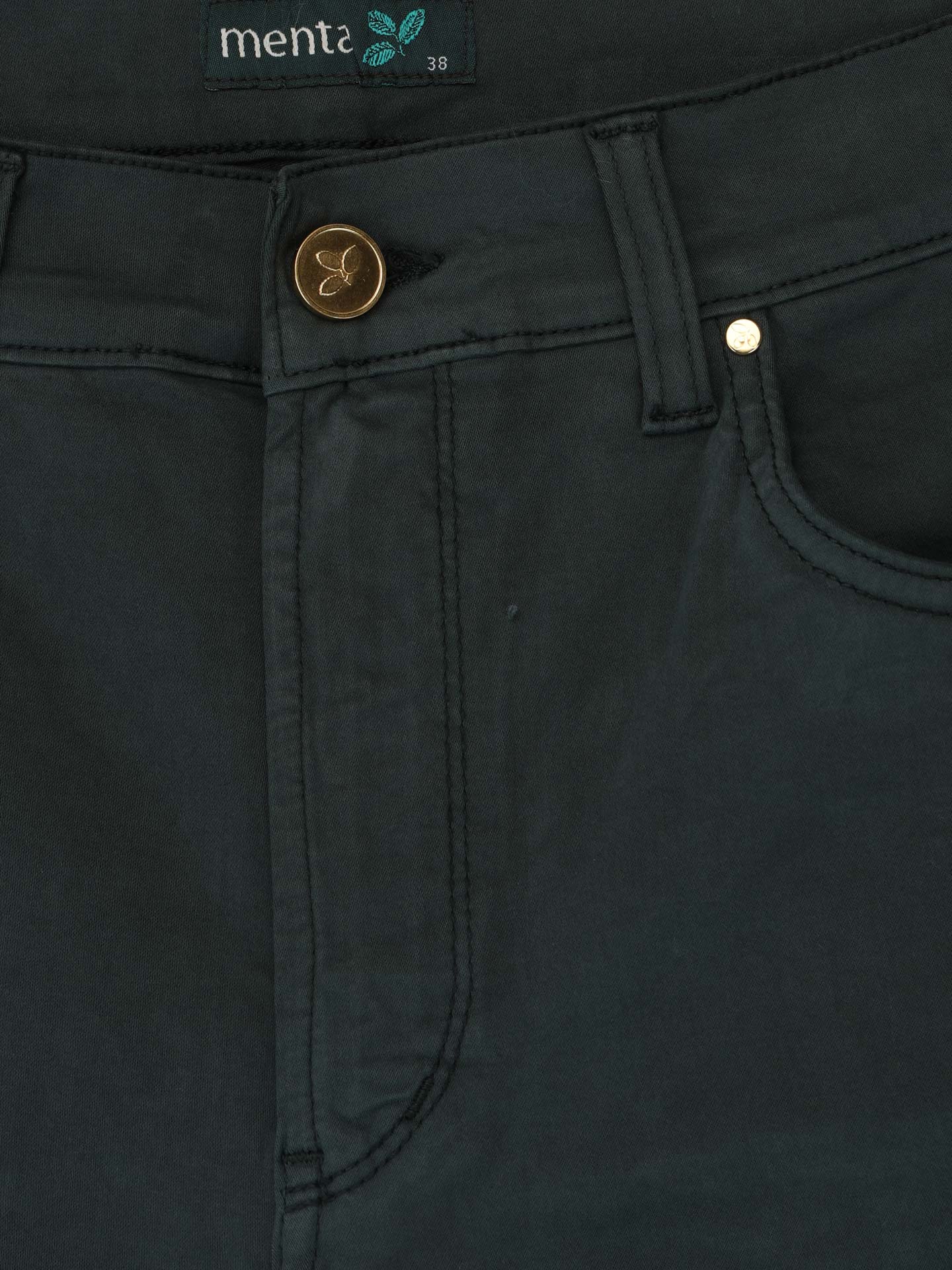 Calças de Sarja Straight Fit