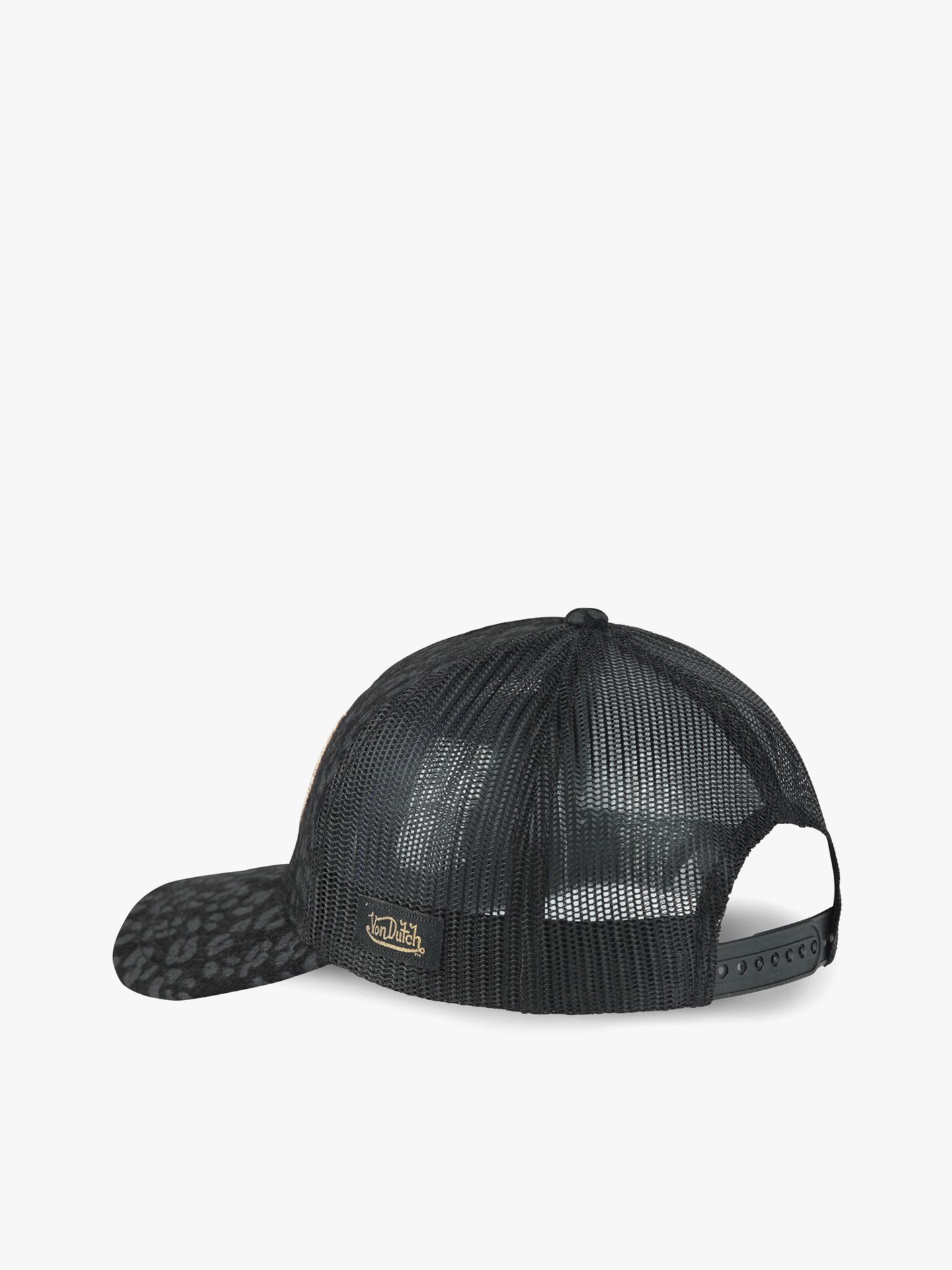 Boné Trucker com Padrão Leopardo