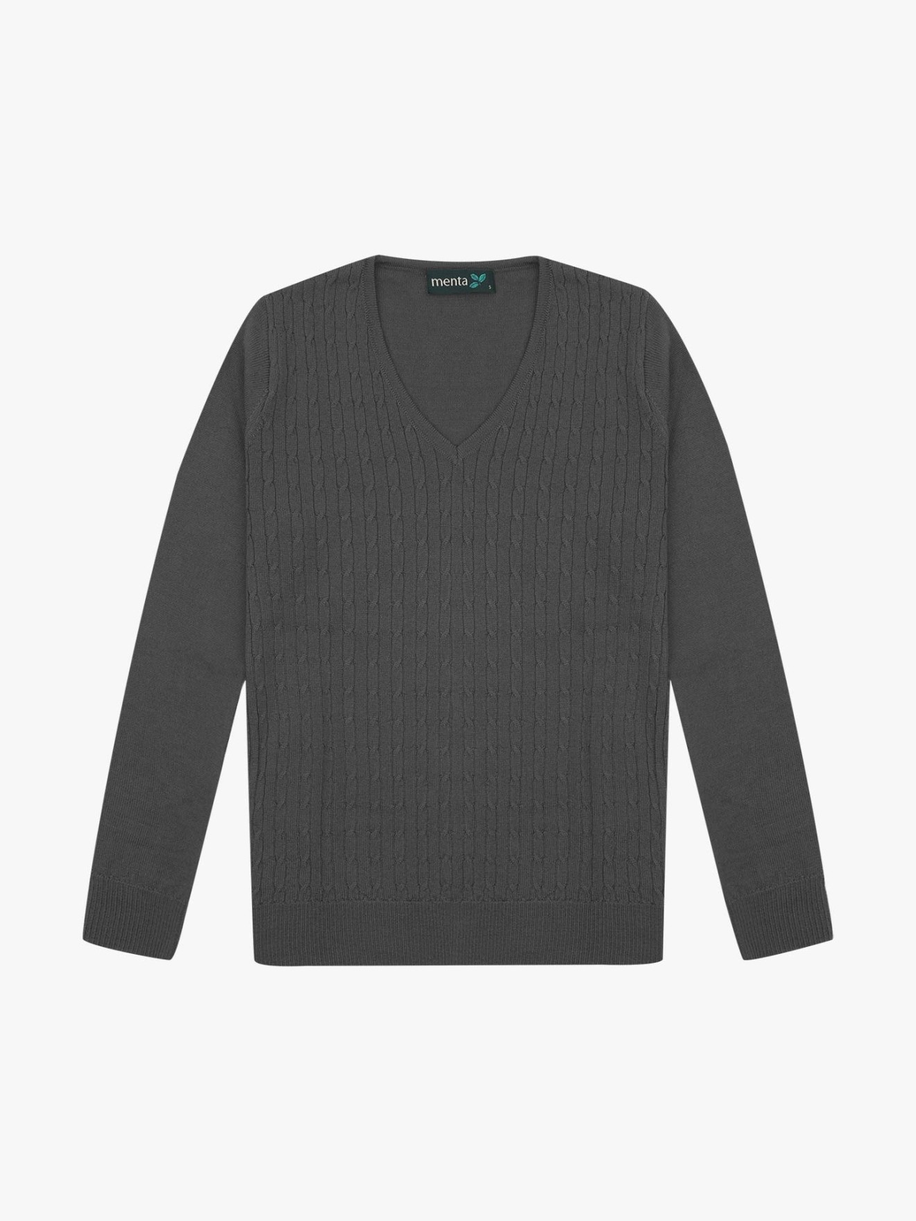 Camisola de Malha com Padrão Trançado