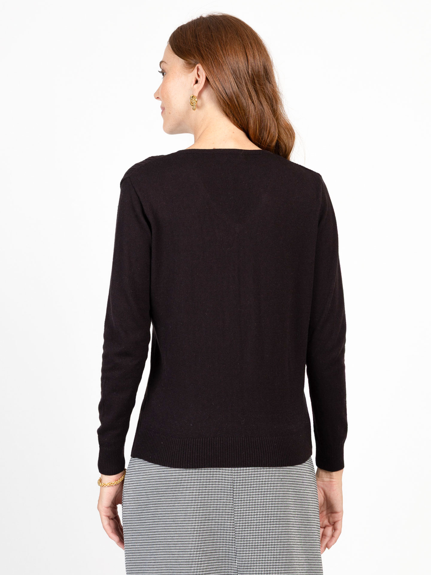 Camisola de Malha com Padrão Trançado