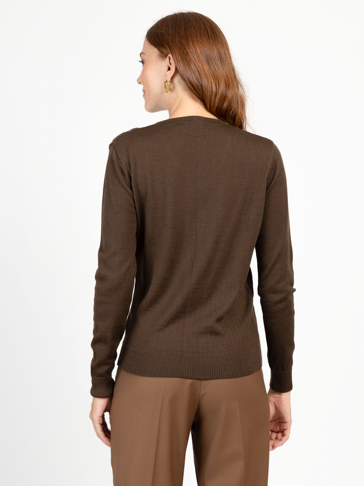 Camisola de Malha com Padrão Trançado