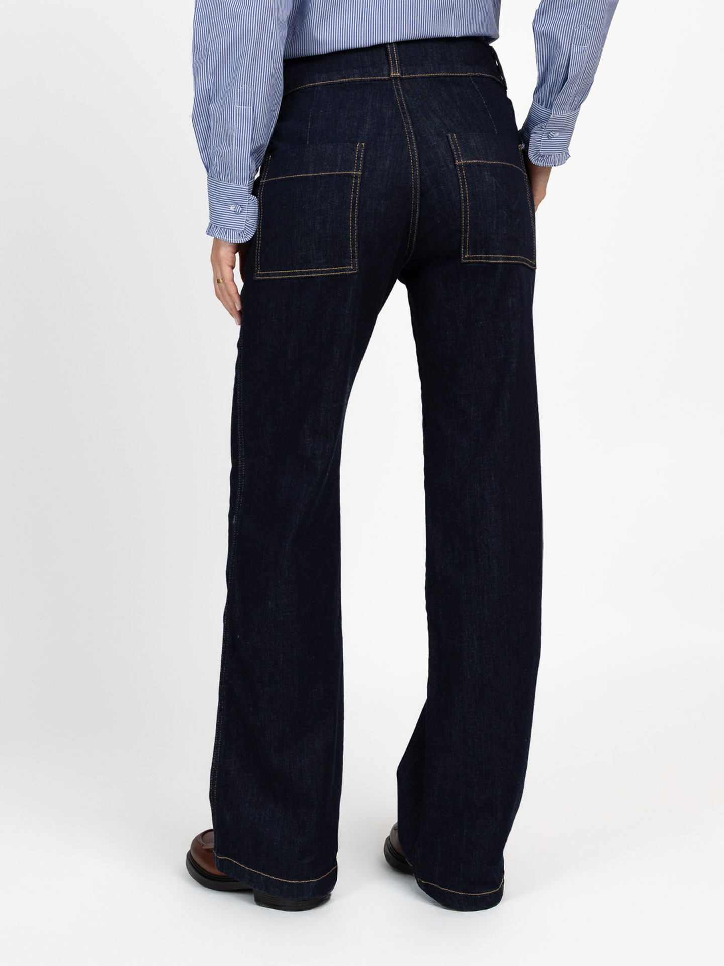 Calças de Ganga Straight Fit