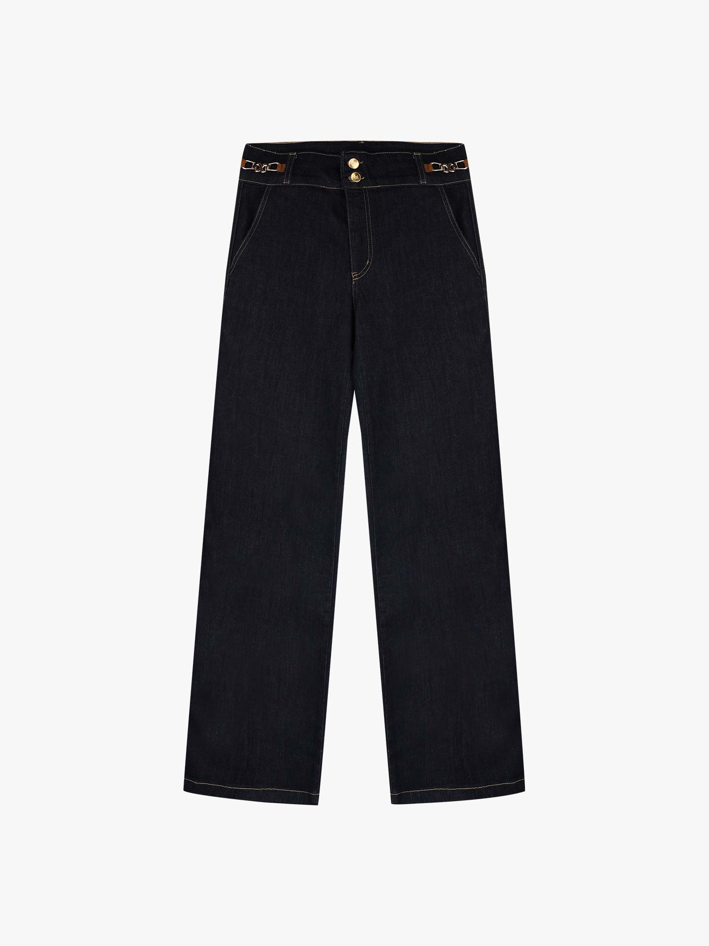 Calças de Ganga Straight Fit