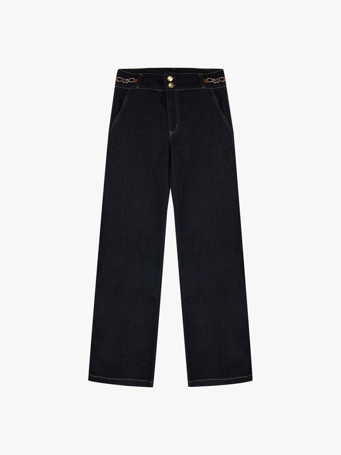 Calças de Ganga Straight Fit