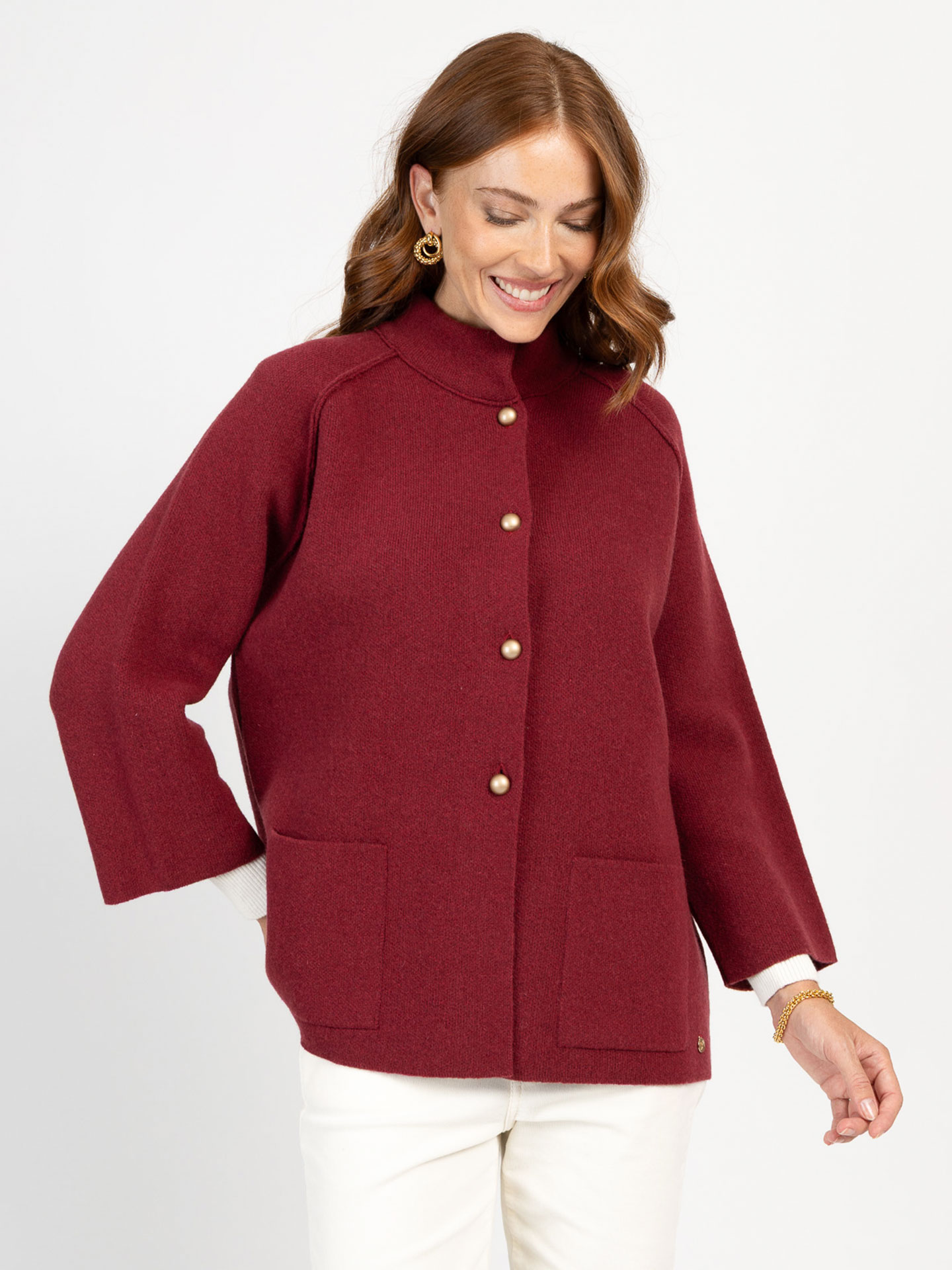 Casaco de Malha com Gola Alta