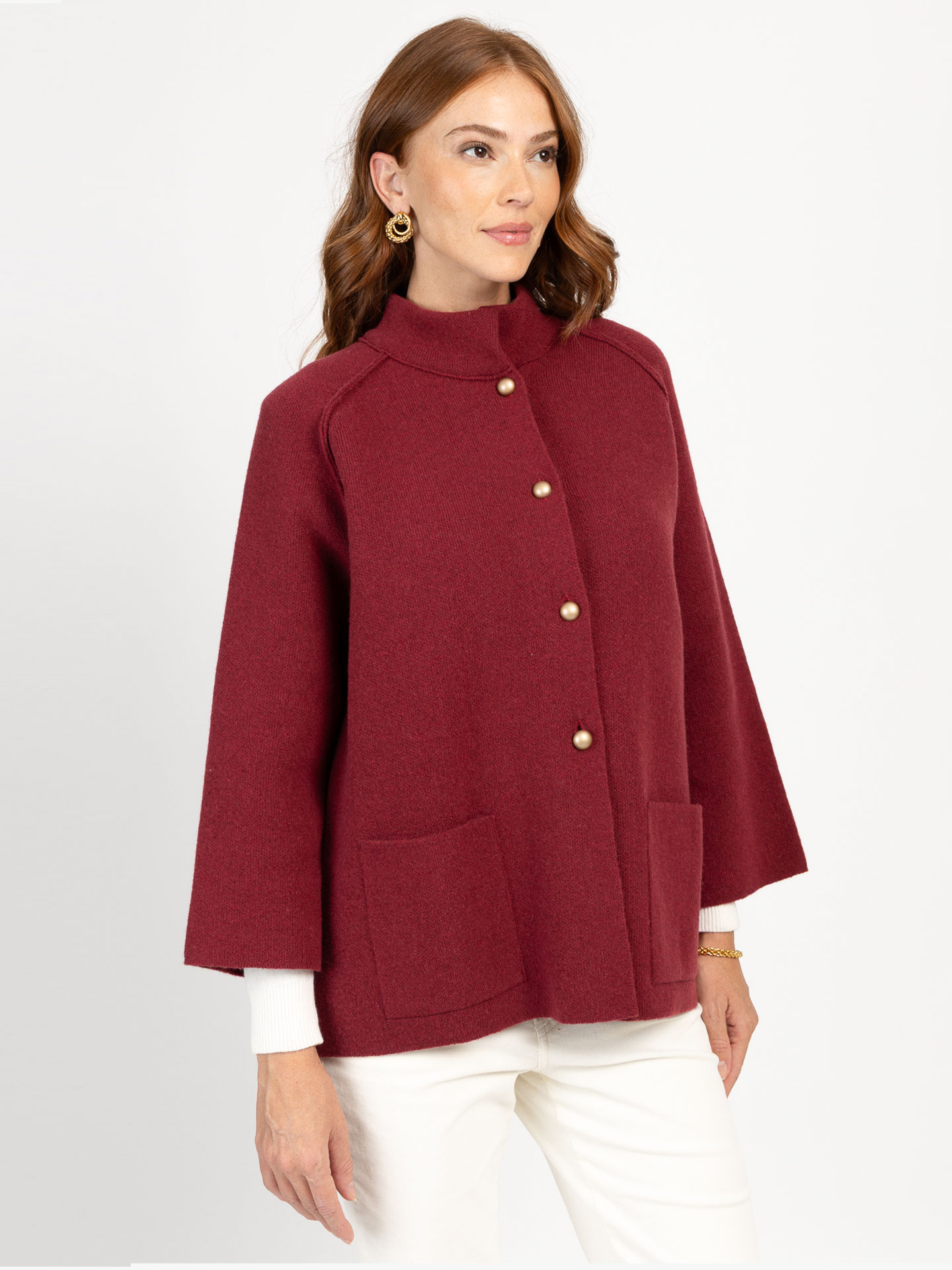 Casaco de Malha com Gola Alta